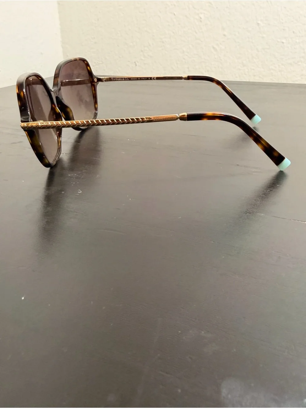 Tiffany & Co. TF 4191 Tortoise & Gold Square Sunglasses Brown Gradient 57mm